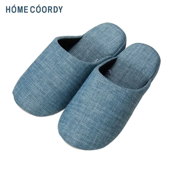 Home Coordy 密口舒適布底拖鞋 藍 中