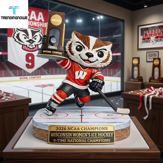 威斯康星大学徽章 2026 NCAA 女子冰球全国冠军 9 次奖杯亚克力牌匾